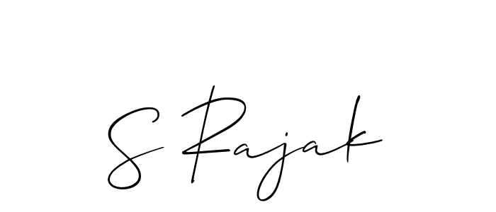 It looks lik you need a new signature style for name S Rajak. Design unique handwritten (Allison_Script) signature with our free signature maker in just a few clicks. S Rajak signature style 2 images and pictures png