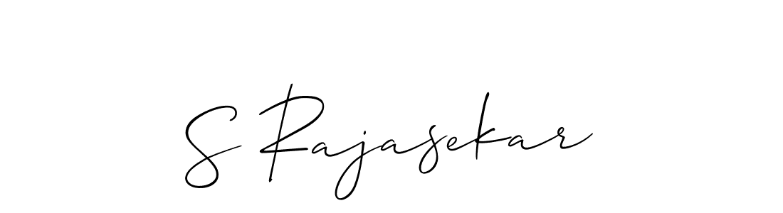 Design your own signature with our free online signature maker. With this signature software, you can create a handwritten (Allison_Script) signature for name S Rajasekar. S Rajasekar signature style 2 images and pictures png