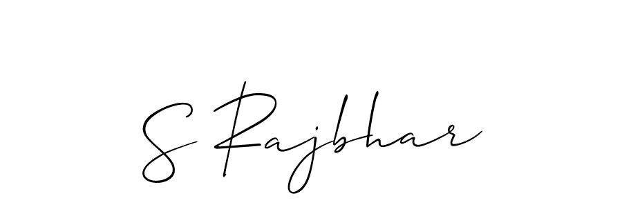 You should practise on your own different ways (Allison_Script) to write your name (S Rajbhar) in signature. don't let someone else do it for you. S Rajbhar signature style 2 images and pictures png