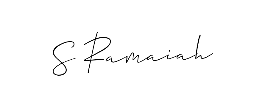 Also we have S Ramaiah name is the best signature style. Create professional handwritten signature collection using Allison_Script autograph style. S Ramaiah signature style 2 images and pictures png