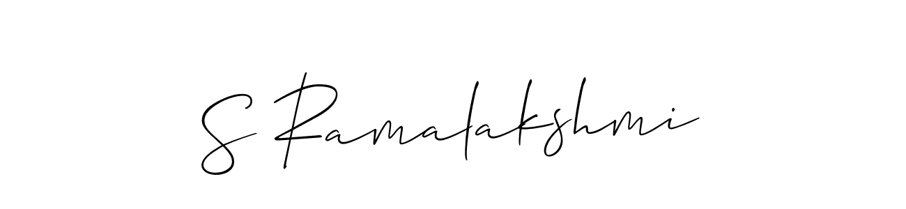 Make a beautiful signature design for name S Ramalakshmi. Use this online signature maker to create a handwritten signature for free. S Ramalakshmi signature style 2 images and pictures png