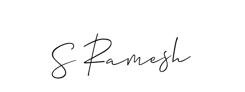 You should practise on your own different ways (Allison_Script) to write your name (S Ramesh) in signature. don't let someone else do it for you. S Ramesh signature style 2 images and pictures png