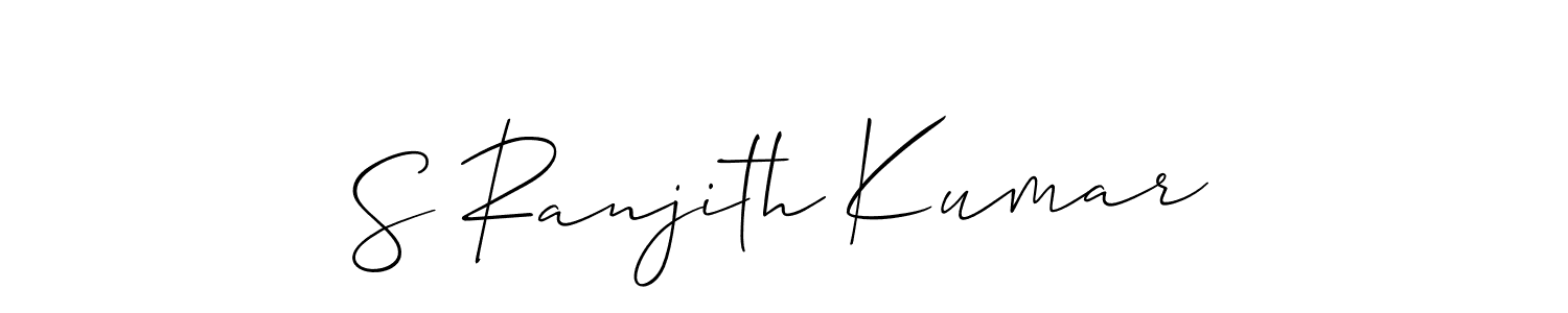 How to Draw S Ranjith Kumar signature style? Allison_Script is a latest design signature styles for name S Ranjith Kumar. S Ranjith Kumar signature style 2 images and pictures png