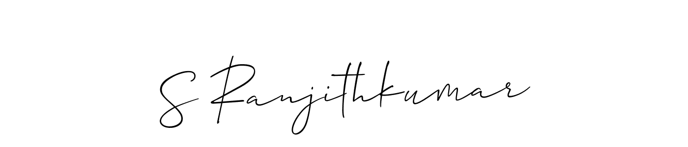 You can use this online signature creator to create a handwritten signature for the name S Ranjithkumar. This is the best online autograph maker. S Ranjithkumar signature style 2 images and pictures png