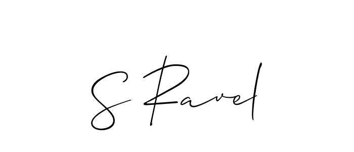 Also You can easily find your signature by using the search form. We will create S Ravel name handwritten signature images for you free of cost using Allison_Script sign style. S Ravel signature style 2 images and pictures png