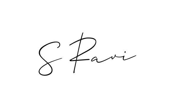 Make a beautiful signature design for name S Ravi. Use this online signature maker to create a handwritten signature for free. S Ravi signature style 2 images and pictures png