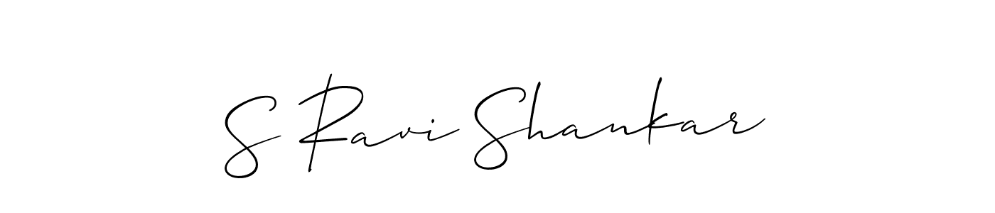 Design your own signature with our free online signature maker. With this signature software, you can create a handwritten (Allison_Script) signature for name S Ravi Shankar. S Ravi Shankar signature style 2 images and pictures png