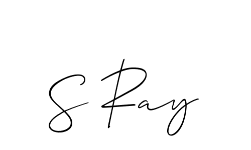 Use a signature maker to create a handwritten signature online. With this signature software, you can design (Allison_Script) your own signature for name S Ray. S Ray signature style 2 images and pictures png