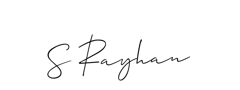 How to Draw S Rayhan signature style? Allison_Script is a latest design signature styles for name S Rayhan. S Rayhan signature style 2 images and pictures png