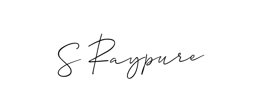 Check out images of Autograph of S Raypure name. Actor S Raypure Signature Style. Allison_Script is a professional sign style online. S Raypure signature style 2 images and pictures png