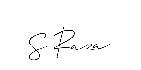 Also we have S Raza name is the best signature style. Create professional handwritten signature collection using Allison_Script autograph style. S Raza signature style 2 images and pictures png