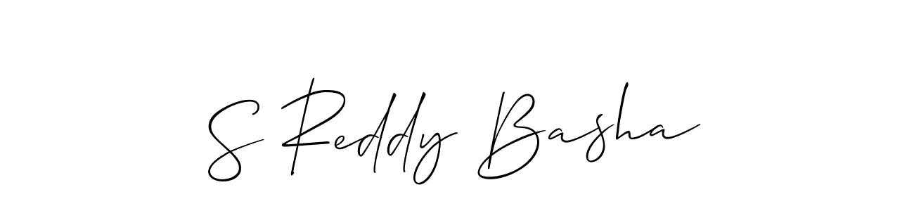 Also we have S Reddy Basha name is the best signature style. Create professional handwritten signature collection using Allison_Script autograph style. S Reddy Basha signature style 2 images and pictures png