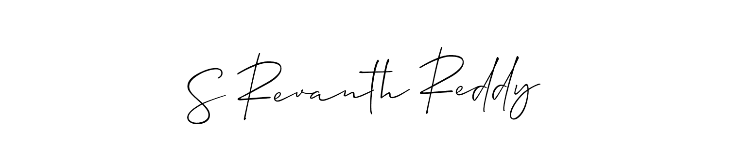 How to make S Revanth Reddy signature? Allison_Script is a professional autograph style. Create handwritten signature for S Revanth Reddy name. S Revanth Reddy signature style 2 images and pictures png