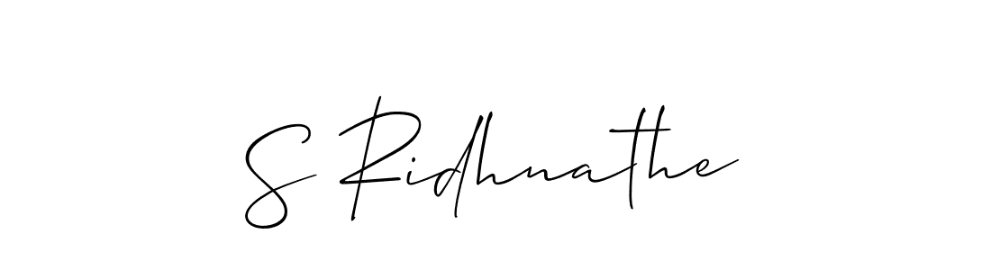 Also You can easily find your signature by using the search form. We will create S Ridhnathe name handwritten signature images for you free of cost using Allison_Script sign style. S Ridhnathe signature style 2 images and pictures png