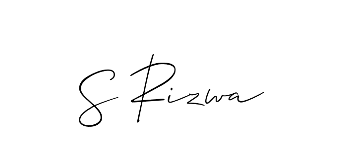 You should practise on your own different ways (Allison_Script) to write your name (S Rizwa) in signature. don't let someone else do it for you. S Rizwa signature style 2 images and pictures png