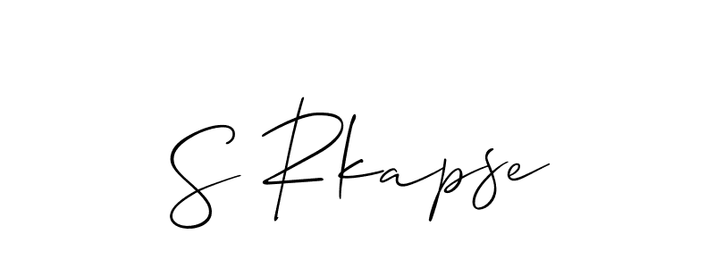 Also You can easily find your signature by using the search form. We will create S Rkapse name handwritten signature images for you free of cost using Allison_Script sign style. S Rkapse signature style 2 images and pictures png