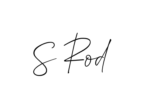 Design your own signature with our free online signature maker. With this signature software, you can create a handwritten (Allison_Script) signature for name S Rod. S Rod signature style 2 images and pictures png