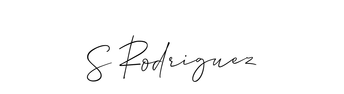 How to make S Rodriguez signature? Allison_Script is a professional autograph style. Create handwritten signature for S Rodriguez name. S Rodriguez signature style 2 images and pictures png