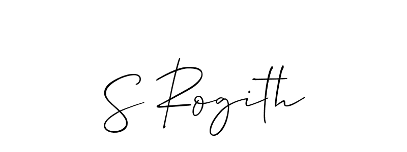 It looks lik you need a new signature style for name S Rogith. Design unique handwritten (Allison_Script) signature with our free signature maker in just a few clicks. S Rogith signature style 2 images and pictures png