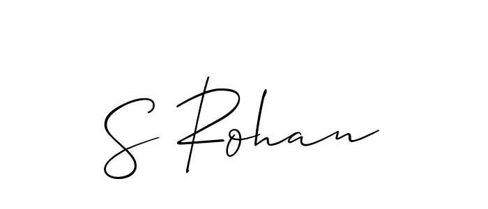 Allison_Script is a professional signature style that is perfect for those who want to add a touch of class to their signature. It is also a great choice for those who want to make their signature more unique. Get S Rohan name to fancy signature for free. S Rohan signature style 2 images and pictures png