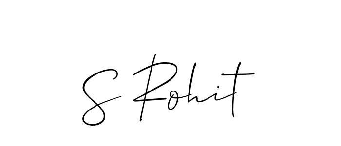 Design your own signature with our free online signature maker. With this signature software, you can create a handwritten (Allison_Script) signature for name S Rohit. S Rohit signature style 2 images and pictures png