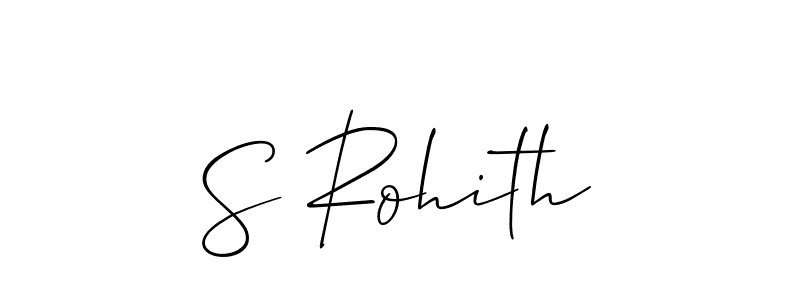 How to make S Rohith signature? Allison_Script is a professional autograph style. Create handwritten signature for S Rohith name. S Rohith signature style 2 images and pictures png