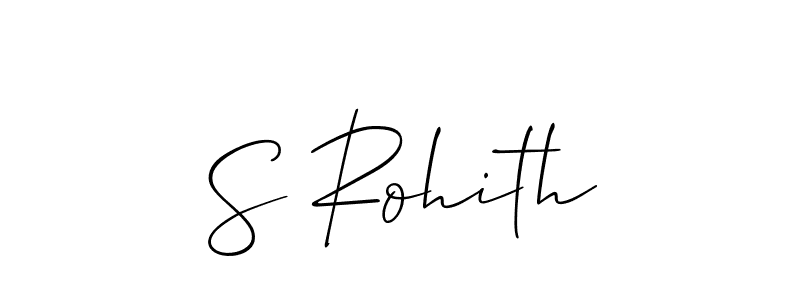 How to make S Rohith signature? Allison_Script is a professional autograph style. Create handwritten signature for S Rohith name. S Rohith signature style 2 images and pictures png