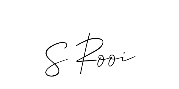Create a beautiful signature design for name S Rooi. With this signature (Allison_Script) fonts, you can make a handwritten signature for free. S Rooi signature style 2 images and pictures png
