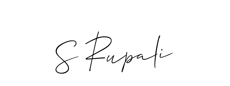 Best and Professional Signature Style for S Rupali. Allison_Script Best Signature Style Collection. S Rupali signature style 2 images and pictures png