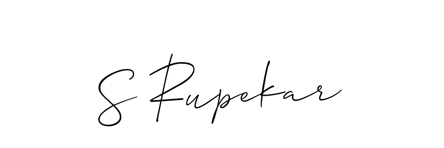 Create a beautiful signature design for name S Rupekar. With this signature (Allison_Script) fonts, you can make a handwritten signature for free. S Rupekar signature style 2 images and pictures png