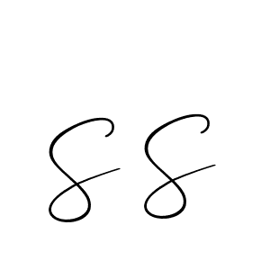 Also You can easily find your signature by using the search form. We will create S S name handwritten signature images for you free of cost using Allison_Script sign style. S S signature style 2 images and pictures png