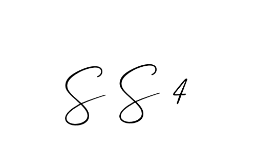 Use a signature maker to create a handwritten signature online. With this signature software, you can design (Allison_Script) your own signature for name S S 4. S S 4 signature style 2 images and pictures png