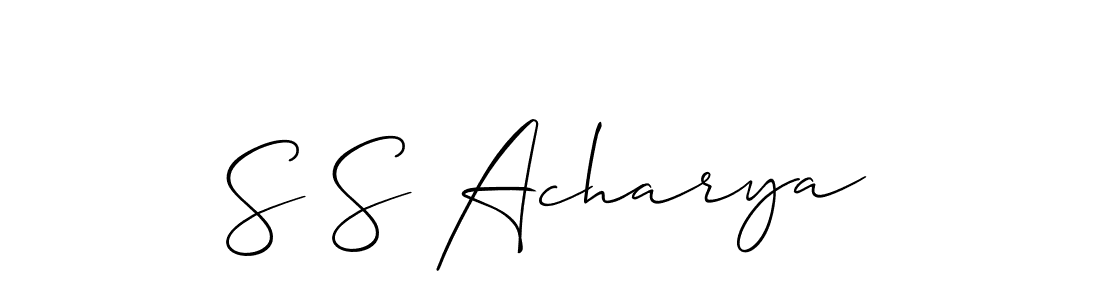 Make a short S S Acharya signature style. Manage your documents anywhere anytime using Allison_Script. Create and add eSignatures, submit forms, share and send files easily. S S Acharya signature style 2 images and pictures png