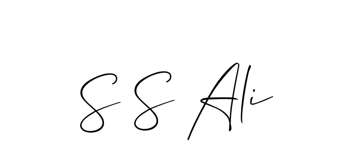 How to Draw S S Ali signature style? Allison_Script is a latest design signature styles for name S S Ali. S S Ali signature style 2 images and pictures png