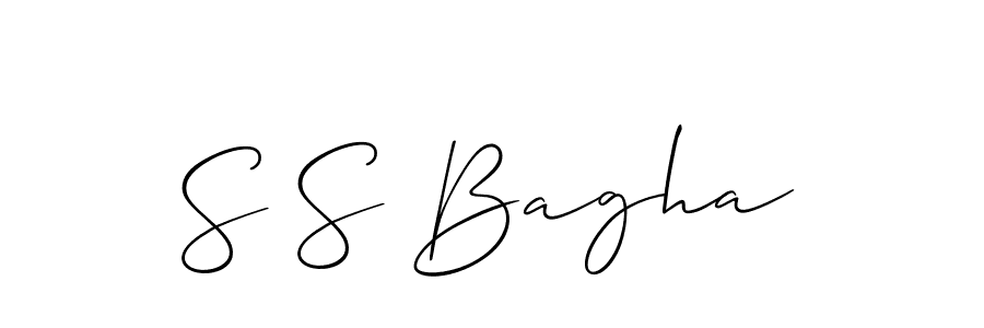 Make a beautiful signature design for name S S Bagha. Use this online signature maker to create a handwritten signature for free. S S Bagha signature style 2 images and pictures png