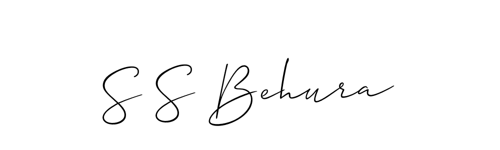 Use a signature maker to create a handwritten signature online. With this signature software, you can design (Allison_Script) your own signature for name S S Behura. S S Behura signature style 2 images and pictures png