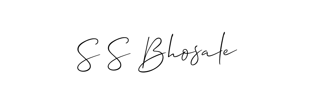 It looks lik you need a new signature style for name S S Bhosale. Design unique handwritten (Allison_Script) signature with our free signature maker in just a few clicks. S S Bhosale signature style 2 images and pictures png