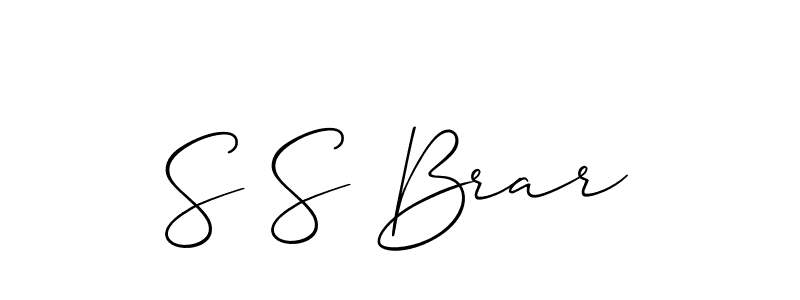 You should practise on your own different ways (Allison_Script) to write your name (S S Brar) in signature. don't let someone else do it for you. S S Brar signature style 2 images and pictures png