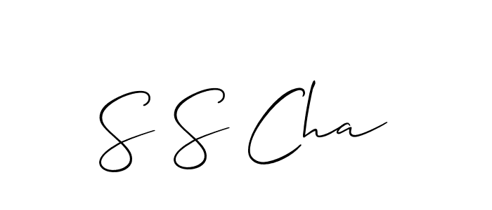 Make a short S S Cha signature style. Manage your documents anywhere anytime using Allison_Script. Create and add eSignatures, submit forms, share and send files easily. S S Cha signature style 2 images and pictures png