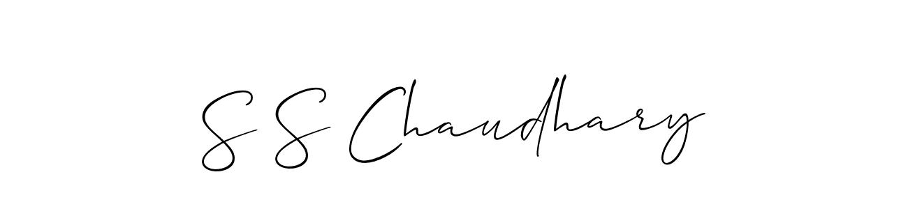 Design your own signature with our free online signature maker. With this signature software, you can create a handwritten (Allison_Script) signature for name S S Chaudhary. S S Chaudhary signature style 2 images and pictures png