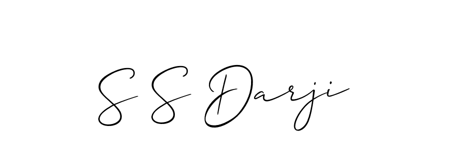 The best way (Allison_Script) to make a short signature is to pick only two or three words in your name. The name S S Darji include a total of six letters. For converting this name. S S Darji signature style 2 images and pictures png