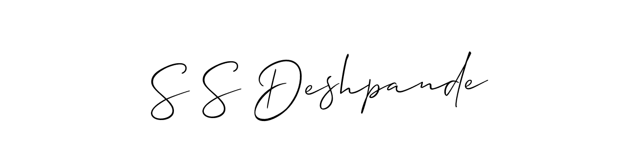 This is the best signature style for the S S Deshpande name. Also you like these signature font (Allison_Script). Mix name signature. S S Deshpande signature style 2 images and pictures png