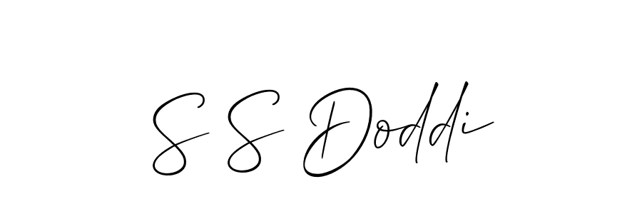 Similarly Allison_Script is the best handwritten signature design. Signature creator online .You can use it as an online autograph creator for name S S Doddi. S S Doddi signature style 2 images and pictures png