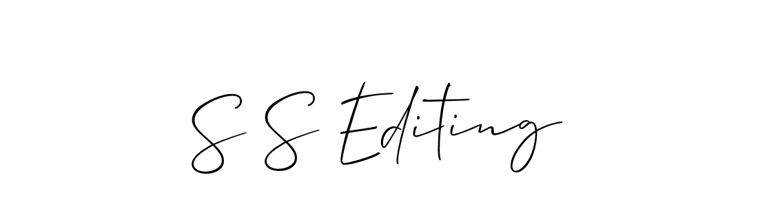 This is the best signature style for the S S Editing name. Also you like these signature font (Allison_Script). Mix name signature. S S Editing signature style 2 images and pictures png