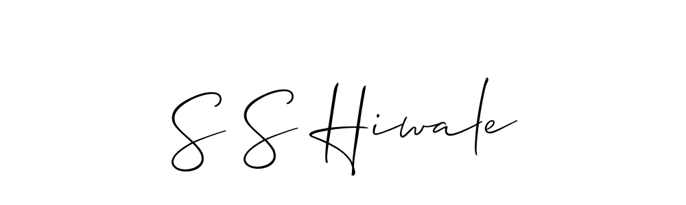 Allison_Script is a professional signature style that is perfect for those who want to add a touch of class to their signature. It is also a great choice for those who want to make their signature more unique. Get S S Hiwale name to fancy signature for free. S S Hiwale signature style 2 images and pictures png