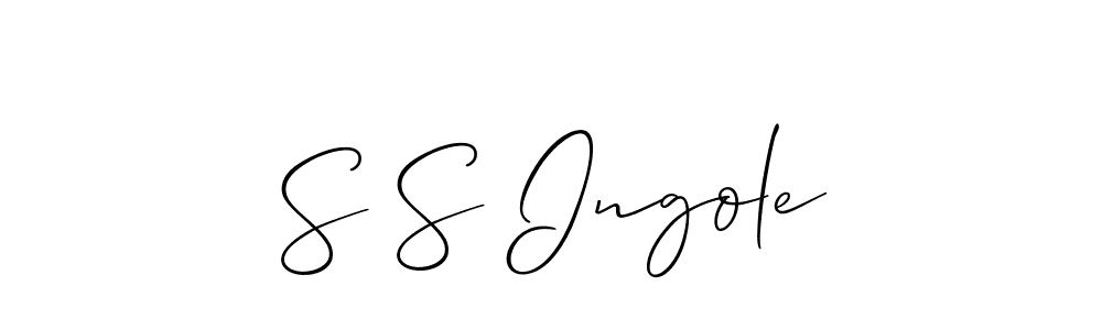 It looks lik you need a new signature style for name S S Ingole. Design unique handwritten (Allison_Script) signature with our free signature maker in just a few clicks. S S Ingole signature style 2 images and pictures png