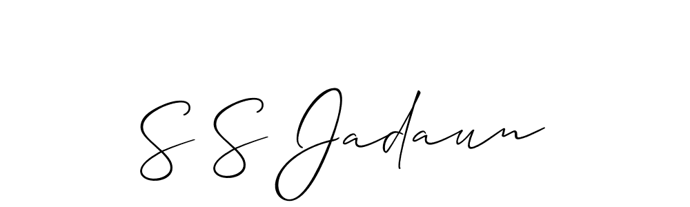 This is the best signature style for the S S Jadaun name. Also you like these signature font (Allison_Script). Mix name signature. S S Jadaun signature style 2 images and pictures png