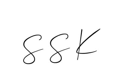 Design your own signature with our free online signature maker. With this signature software, you can create a handwritten (Allison_Script) signature for name S S K. S S K signature style 2 images and pictures png