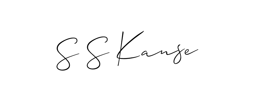 Make a beautiful signature design for name S S Kanse. Use this online signature maker to create a handwritten signature for free. S S Kanse signature style 2 images and pictures png