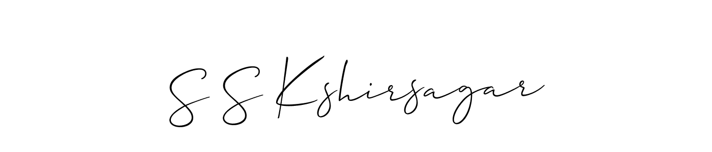 if you are searching for the best signature style for your name S S Kshirsagar. so please give up your signature search. here we have designed multiple signature styles  using Allison_Script. S S Kshirsagar signature style 2 images and pictures png